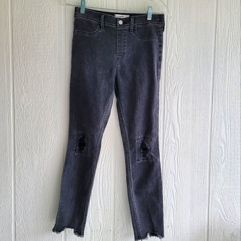 Abercrombie Kids Gray High Rise Jeggings‎